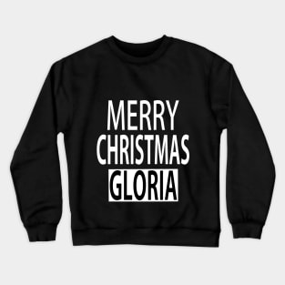 Merry Christmas Gloria Crewneck Sweatshirt